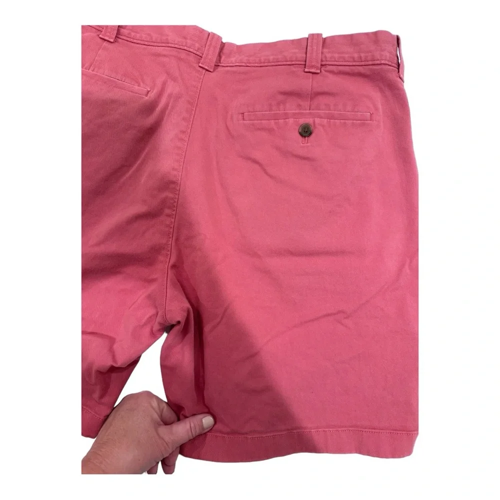 J Crew Mercantile Flex Chino‎ Shorts Mens 36 Pink Twill Flat Front Casual